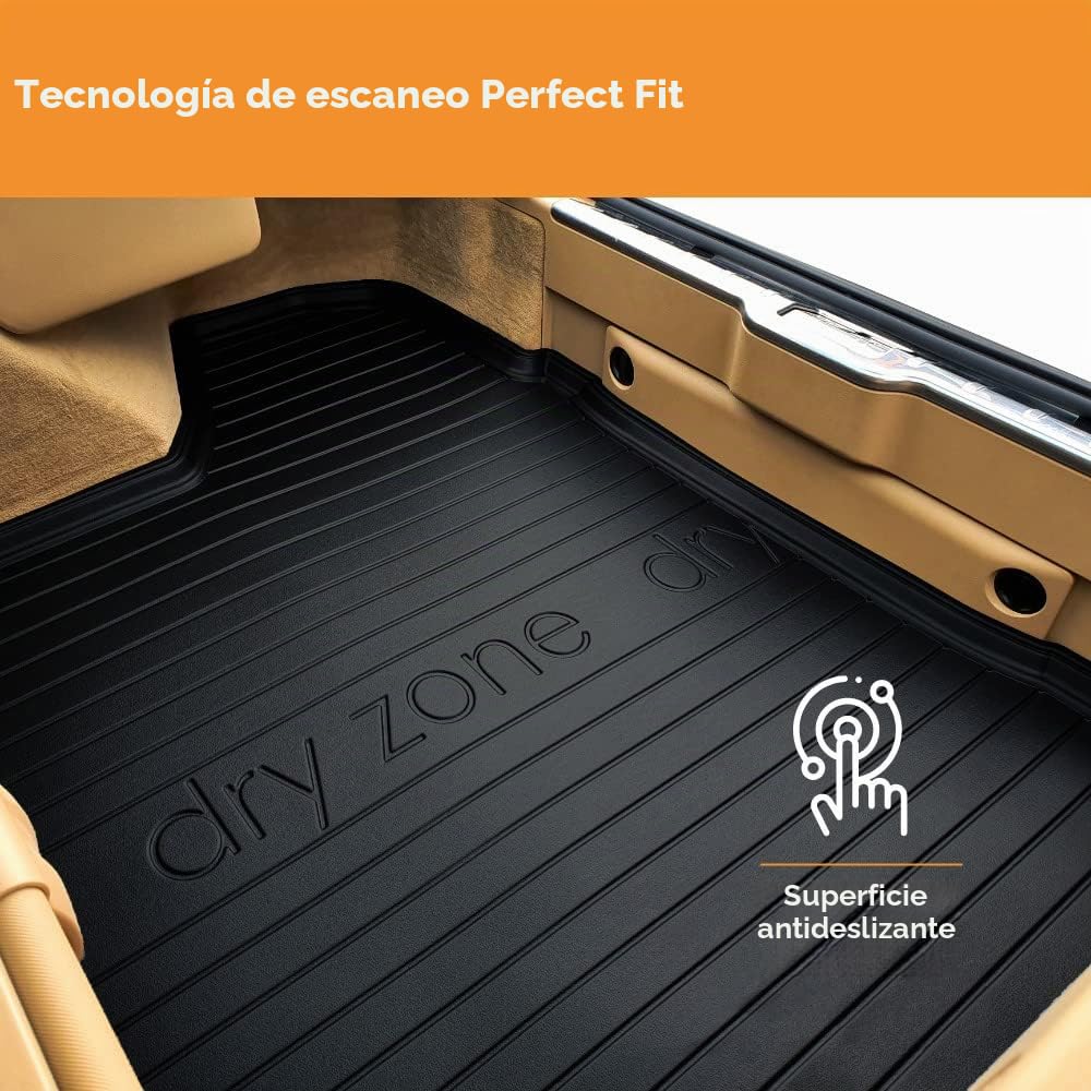 FROGUM Un Juego de Alfombrillas de Goma para Coche y cubeta Maletero exclusivas Alfombras para Citroën Berlingo II Multispace 2008-18, para Peugeot Partner II 2008-18 | Borde Alto | para Todo el año