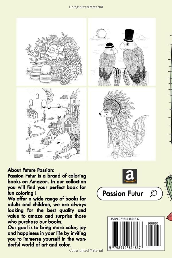 The Hidden Animals Society - Coloring book: A Funny Coloring Book for Animals Lovers & Adults Relaxation with Stress Relieving Animals Society Scenes image 3