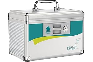 Compact Medicine Lock Box for Secure Storage (10x6.7x6.7 Inches)