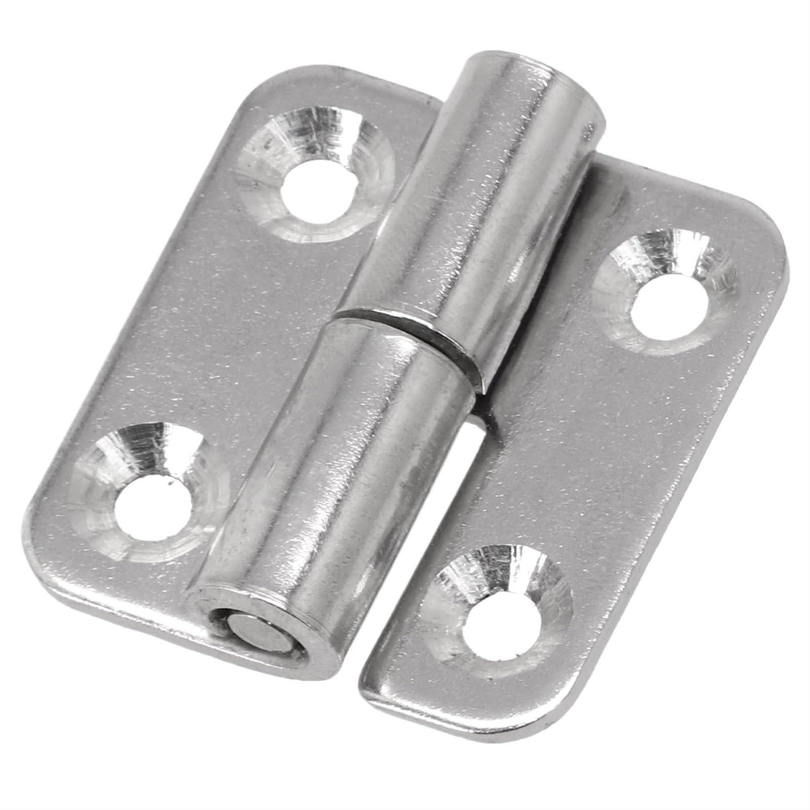 Charnière amovible droite inox pour porte de meuble coulissante et levage
