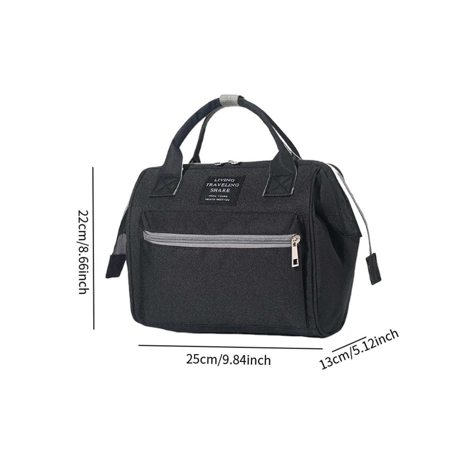 perfeclan Bolsa de pañales para mamá, portátil, Ligera, organizadora, versátil y Elegante, Oscuro