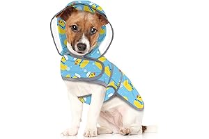 Duck-tastic Raincoat for Canine Companions: HDE's Sailor Ducks Blue Dog Poncho Raincoat