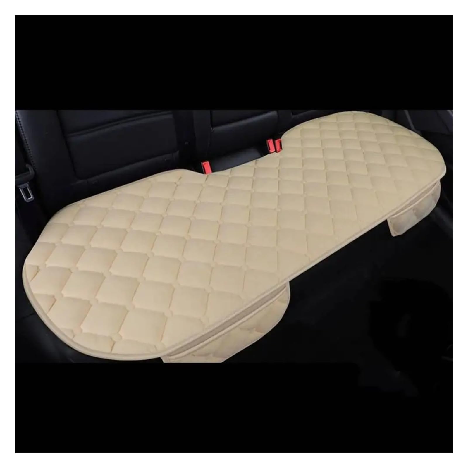 Housse protection universelle coussin siège arrière voiture auto beige