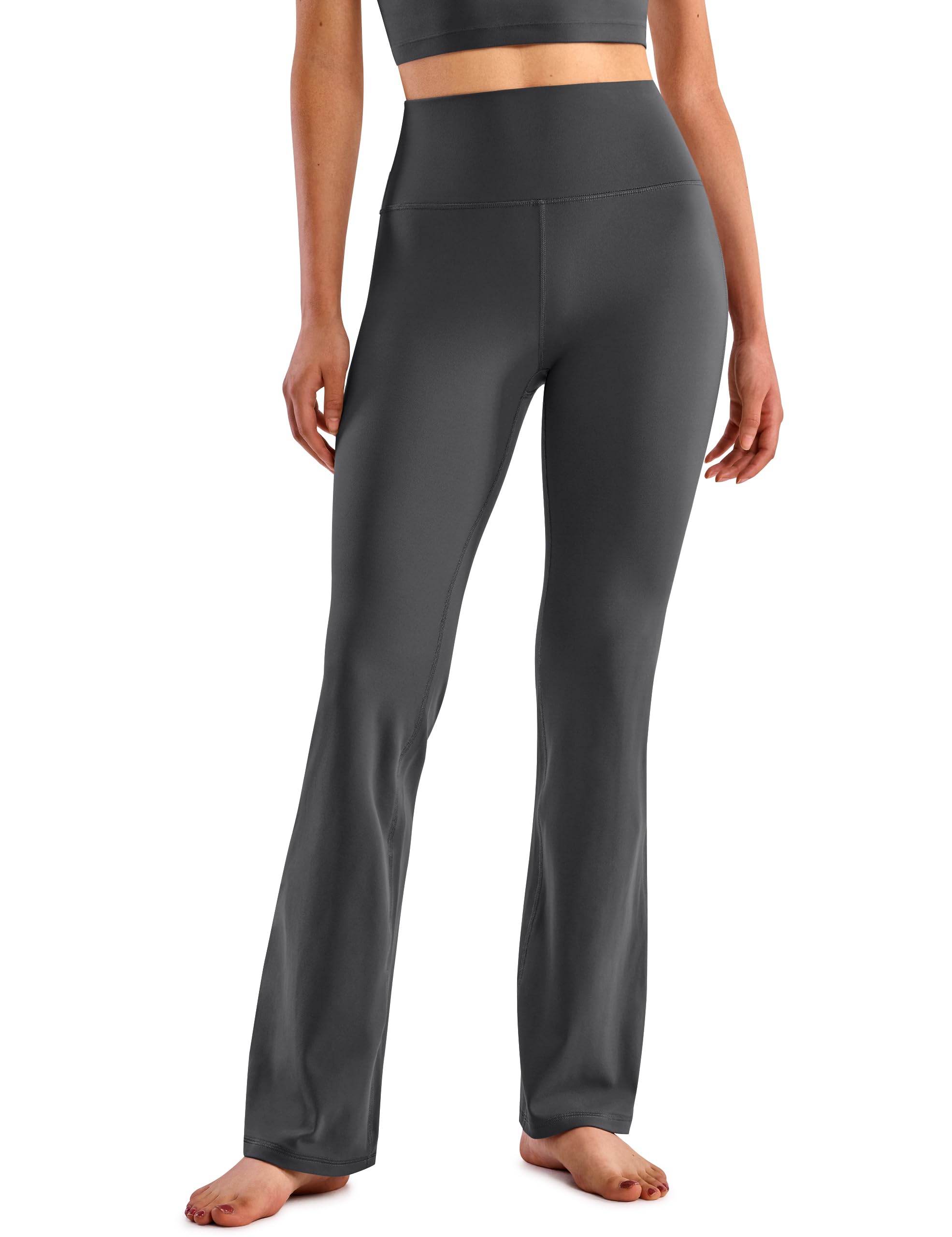 BAYDI Clouduxi Women's Flared Leggings High Waist Workout Bootcut Yoga Pants with Pockets Wide Leg 28"/30"/32"/34"