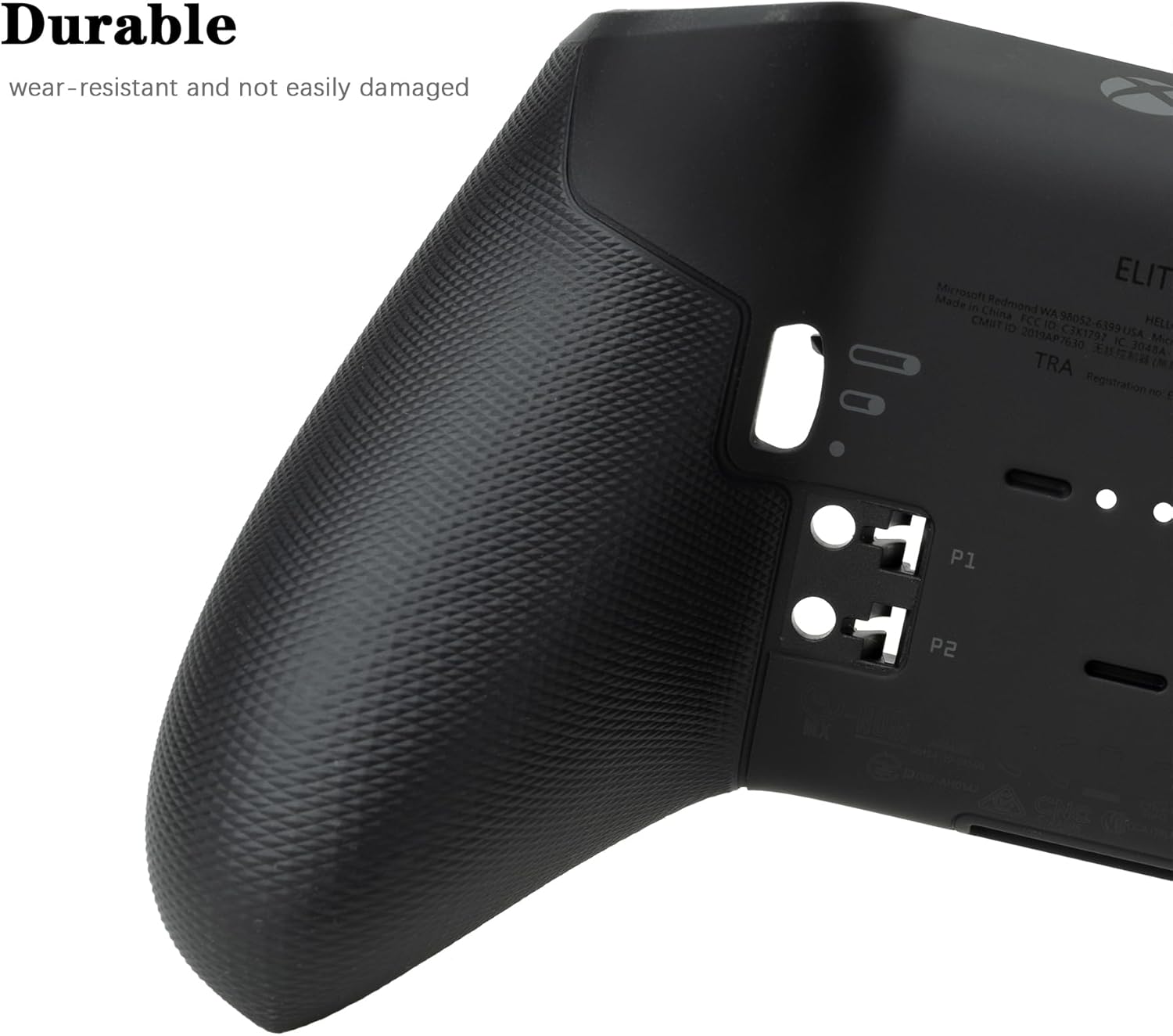 Housing Shell Faceplate Front Back Case Top Cover Bottom Case LB RB Bumper Trigger Button Middle Baffle for Xbox One Elite Series 2 Elite Series 2 Core Controller Replacement Parts(Black