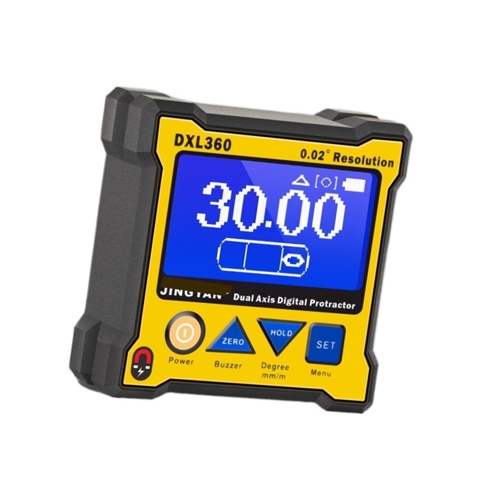 Evpeoetcpc One Color Dxl360 Digital Inclinometer, Electronic Level Digital Level Angle Gauge Gyroscope Dual-Axis Lcd Angle Protractor(Dxl360with Magnetic))