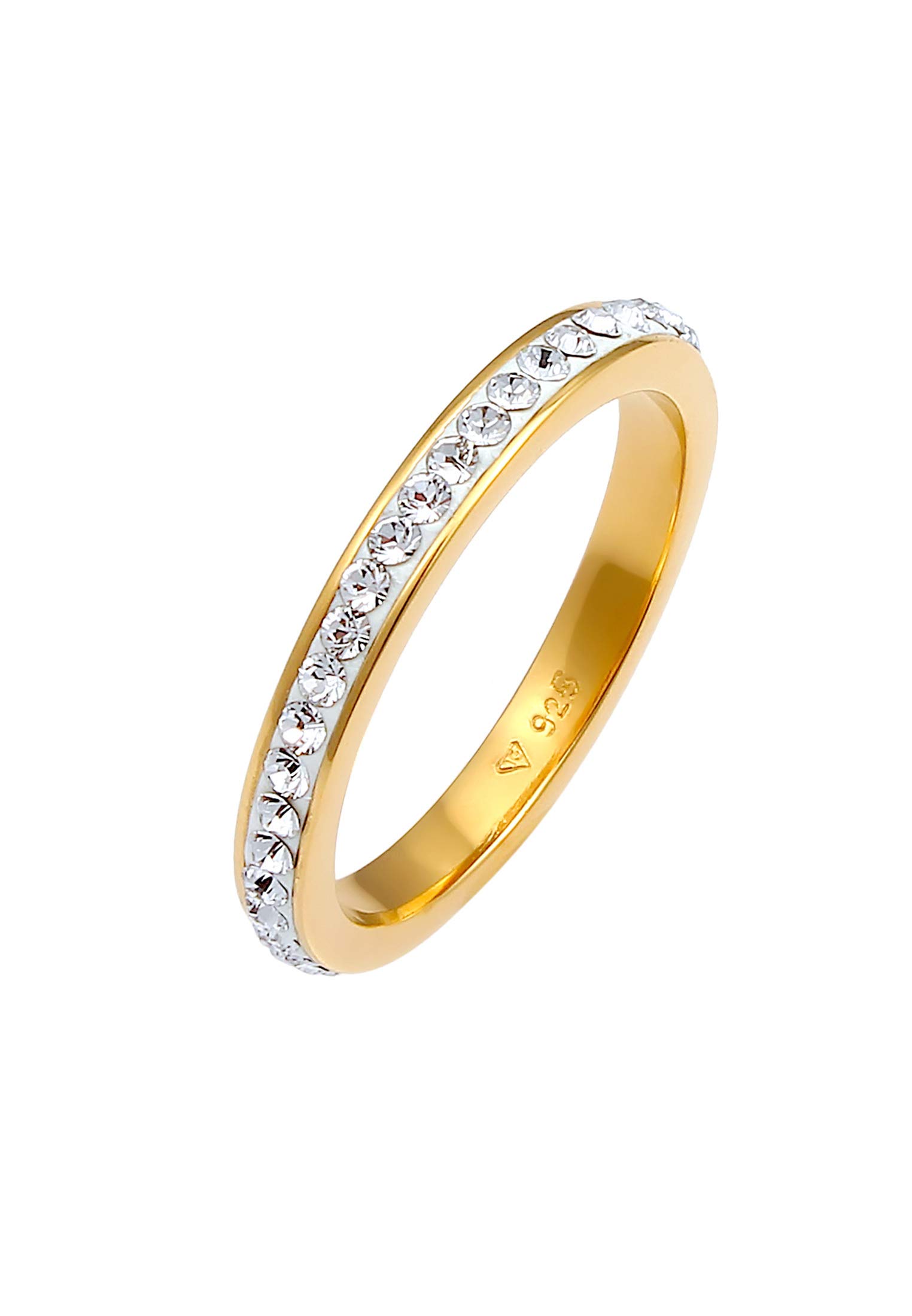 Elli Women's 925 Sterling Silver Xilion Cut Ring, Size T