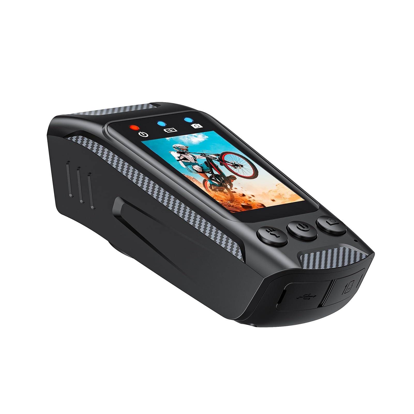 Macchina fotografica di ciclismo 4K con 60fps Video IPX5-2 IPS Schermo WiFi per il pendolarismo notturno
