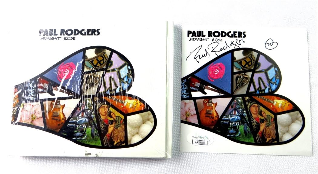 Paul Rodgers Signed Autographed CD Insert Midnight Rose JSA