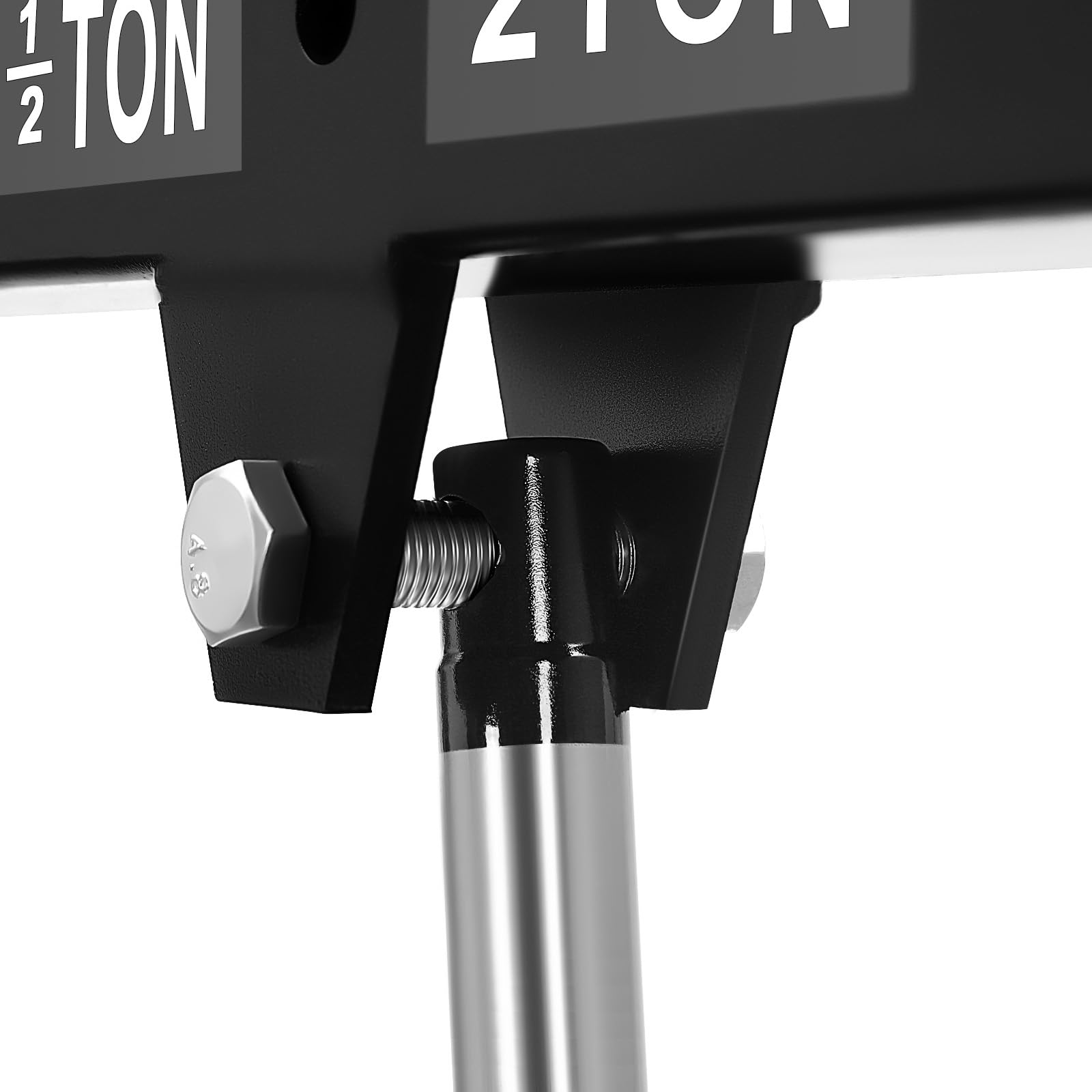 Grúa de taller plegable, 0,5 T/1 T/1,5T/2T Posiciones ajustables, 2000 kg, elevador hidráulico de motor de acero al carbono, 6 ruedas giratorias de hierro, distancia entre ganchos de 210 cm