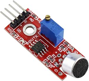 Qhgstore MAX9812 Microphone Amplifier Module Red