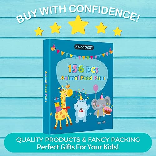 Miniatura 7 de 156 piezas de palillos de comida de animales para niños, accesorios de caja Bento, divertidos palillos de comida para niños, lindos palillos de