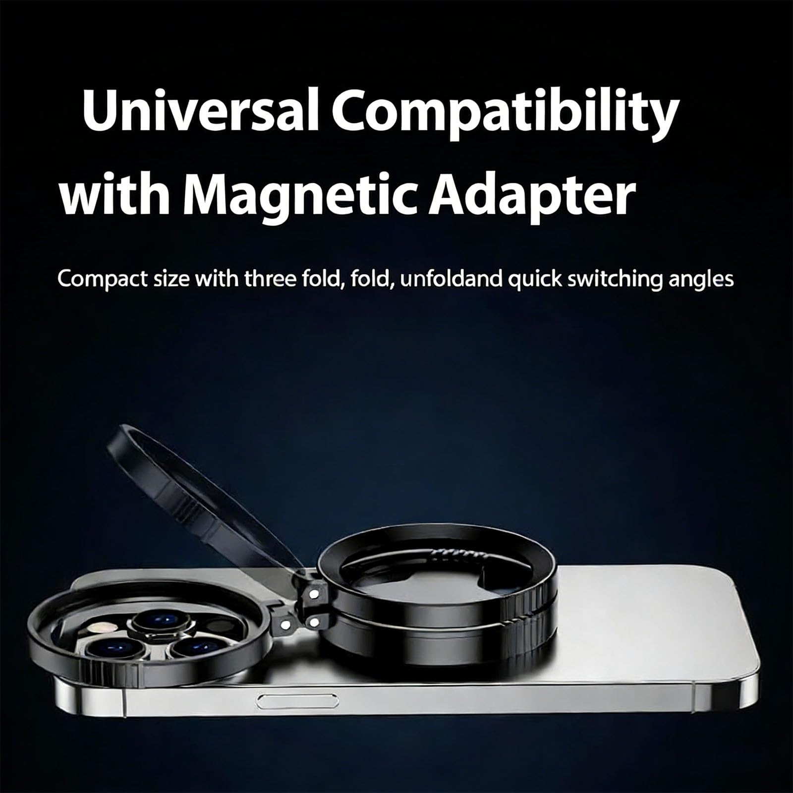 Anti-Glare Magnetic Phone Filter, 52mm Polarizing Lens Filter, Magnetic Adapter Mount for Smartphone Photography (1 PCS)