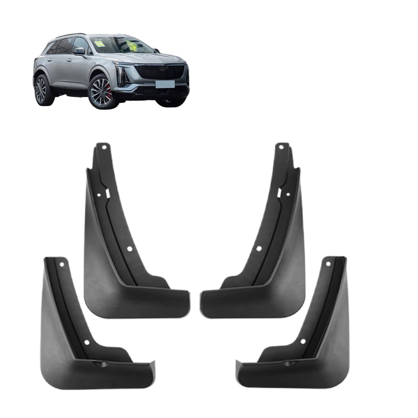 NYSLDSCO 4Pcs Premium Mud Flaps for Cadillac XT5 2025 Front and Rear Splash Guards Durable Mudguards Protection Against Road Debris