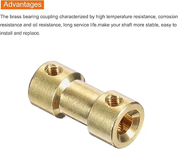 Amazon.co.jp: uxcell 4個セット 6mmから6mmの真鍮シャフトカップ