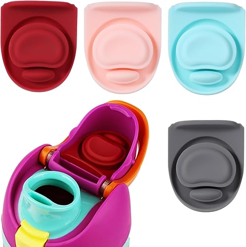 4 piezas de repuesto para botella de agua Owala FreeSip 19 onzas, 24 onzas, 32 onzas, 40 onzas, junta de tapa superior de botella de silicona, sin