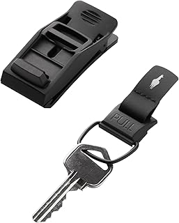 HUB Keychain by | Magnetic Keychain | Quick Release Magnetic System | Secure and Functional Clip, Black, One size