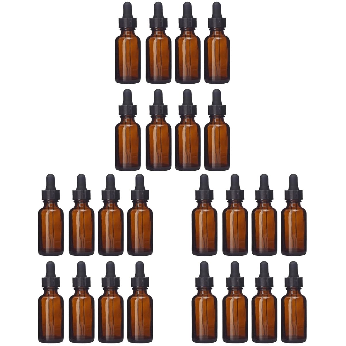 FRCOLOR 24pezzi Bottiglie Antico Per Oli Essenziali Pipetta Per Profumi e Cosmetici Per Viaggi e Campioni Design Elegante e Pratico