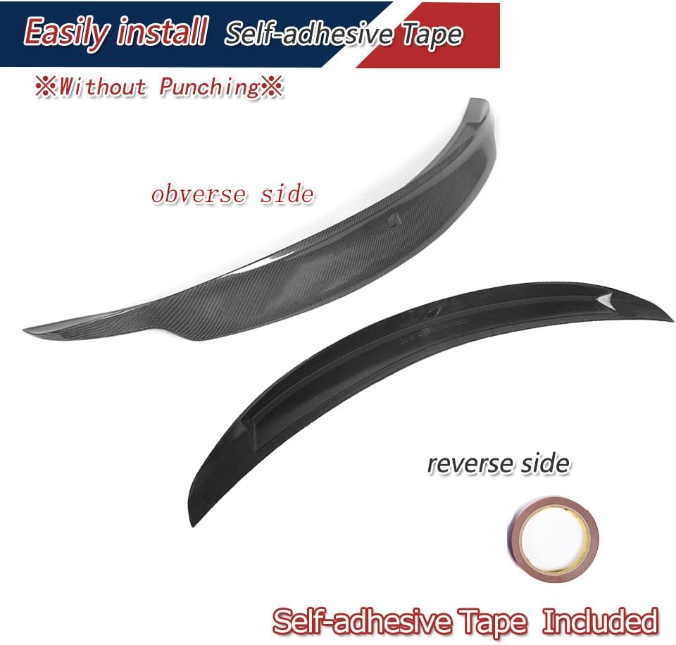 Carbon Fiber Rear Spoiler for Infiniti G37 Q60 Coupe 2009-2015 Custom Parts Trunk Lip Spoiler High Kick Rear Wing Spoiler Body Kits Factory Outlet