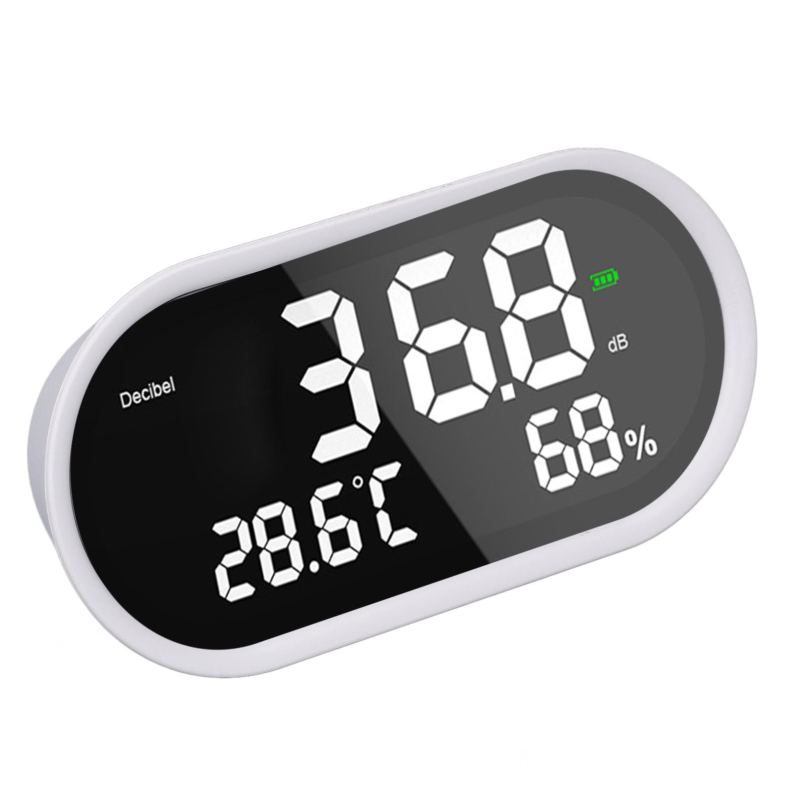 Medidor de Decibelios Digital de Alta Precisión con Pantalla LCD para el Templo del Hospital Escolar para Tomar Decisiones Informadas 1A 2A 5V USB
