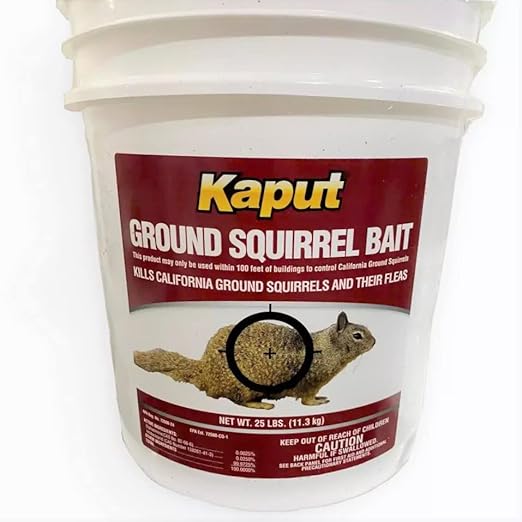 Kaput Ground Squirrel Bait Kills Ground Squirrels 25lb