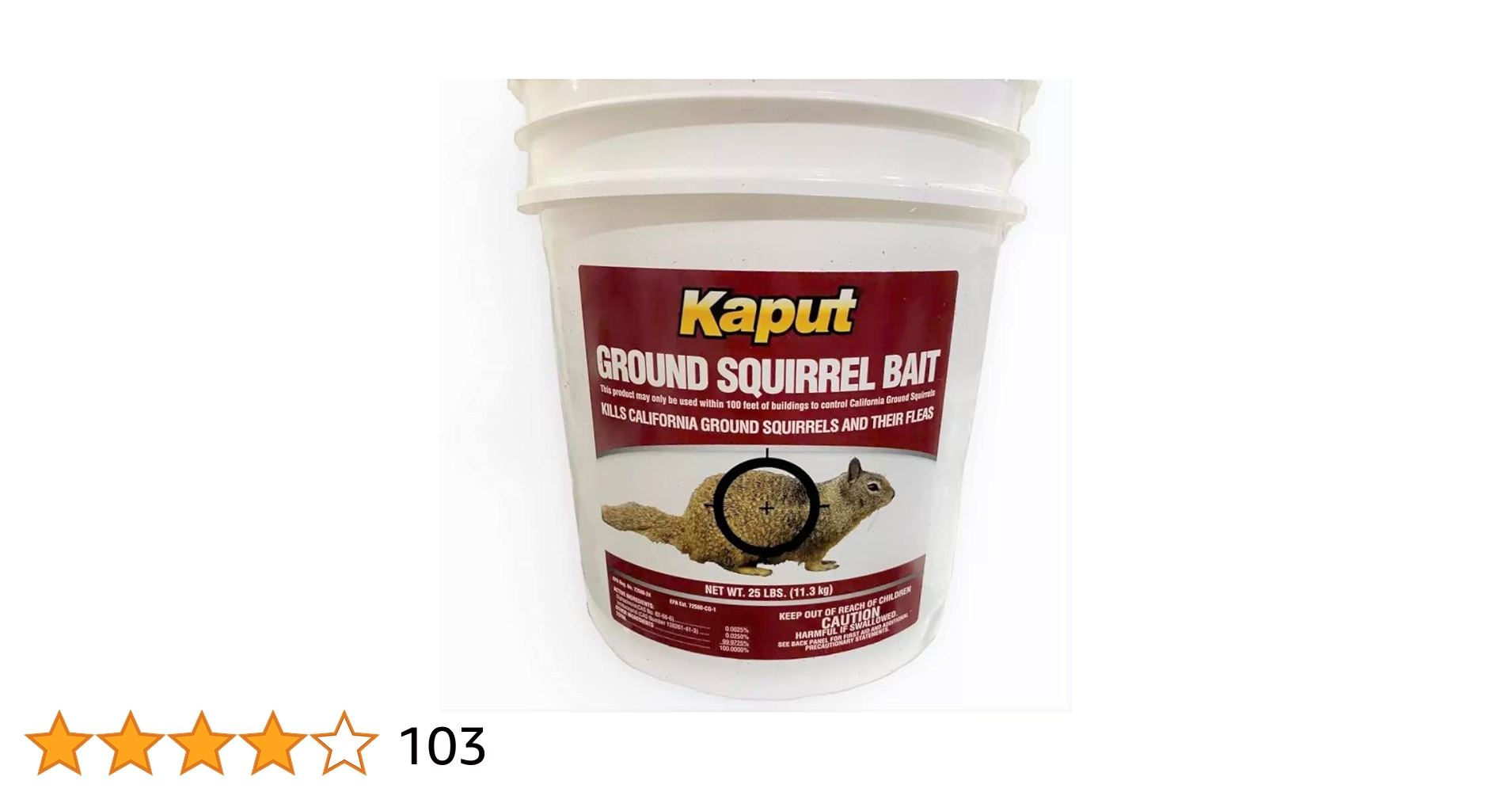 Amazon.com : Kaput Ground Squirrel Bait - Kills Ground
