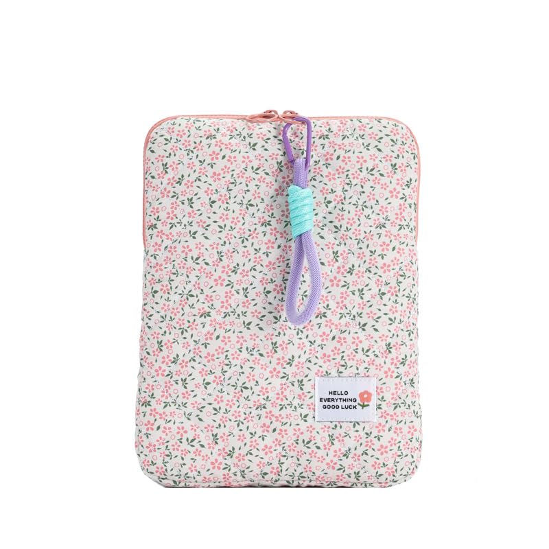 Funda acolchada floral para laptop 11-13 pulgadas miniatura 1