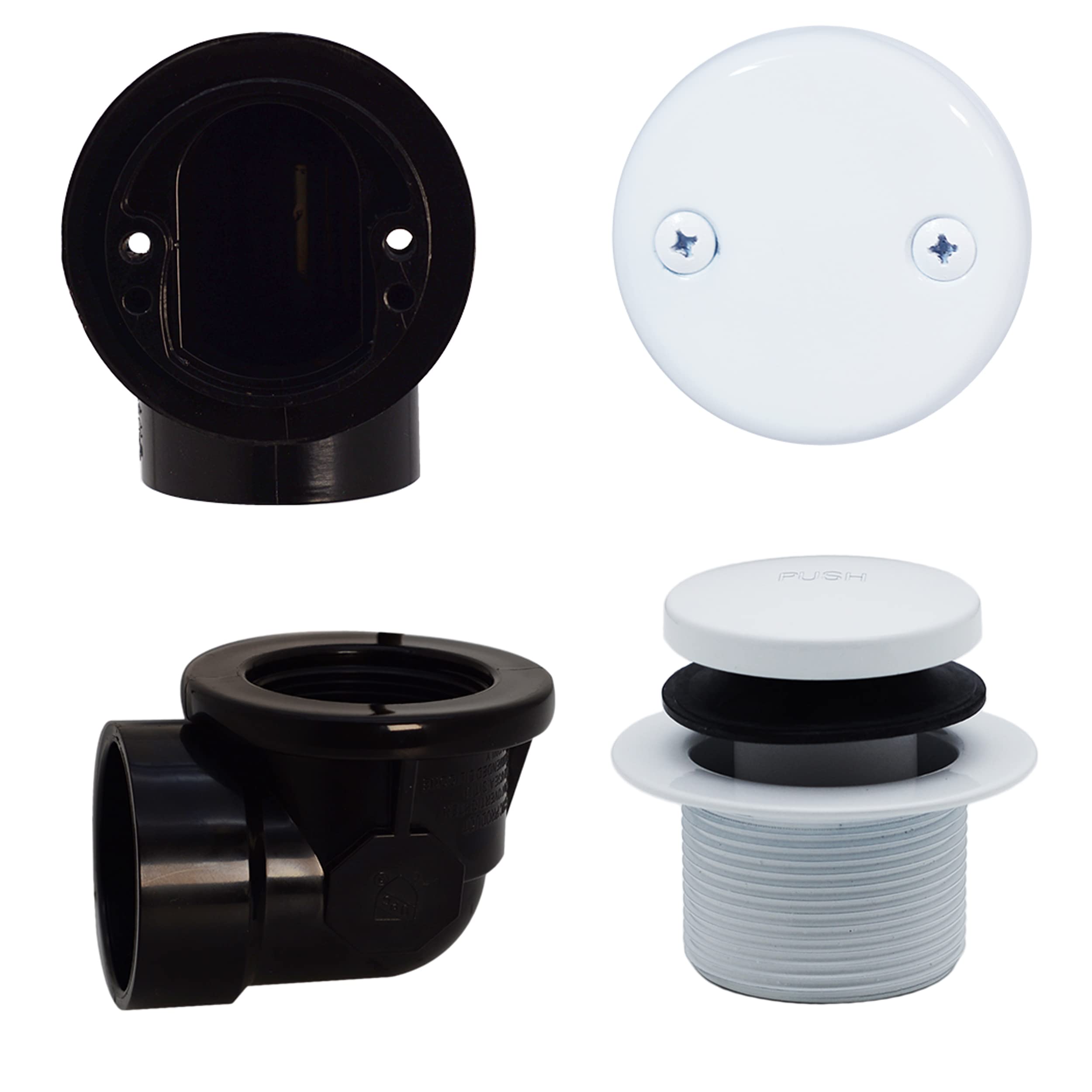 Westbrass D534-50 Paquete de Fontanero, Revestimiento en Polvo Blanco