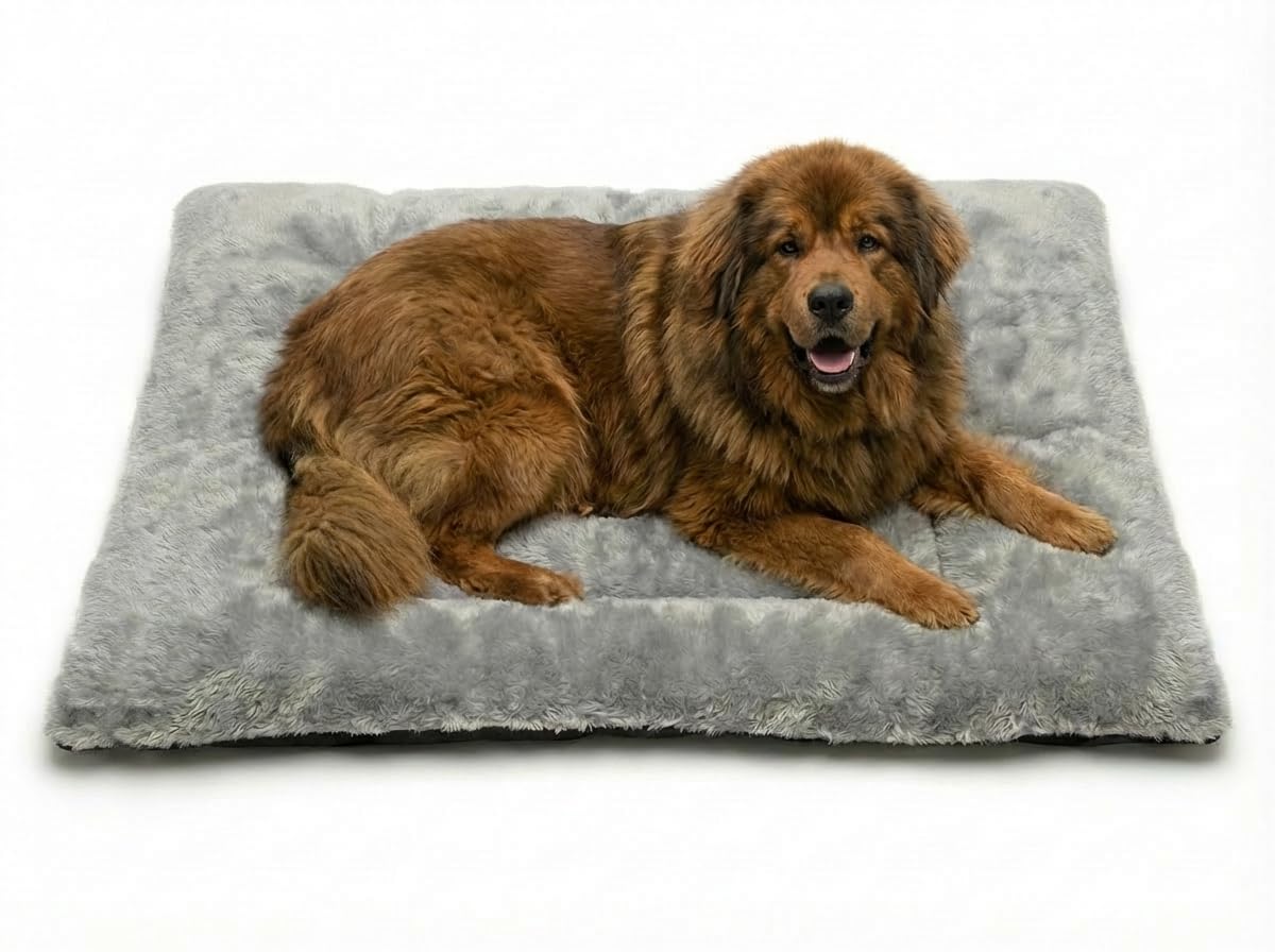 MH Traders Dog Bed Pet Cat Beds Cushion Mattress Soft Warm Dog Mat Pad for Dogs (Luke, Large (70 x 105 cm))