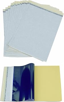 Tattoo Transfer Paper - 50pcs Thermal Stencil Paper, 4 Layers Premium DIY Tracing Paper Transfer Kit Supplies, A4 Size