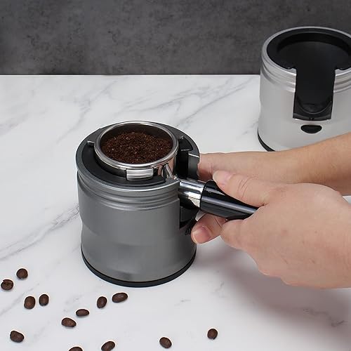 Miniatura 2 de DIBTSA Soporte para portafiltro de café, estación de amortiguación expreso de aleación de aluminio para la mayoría de portafiltro de café de