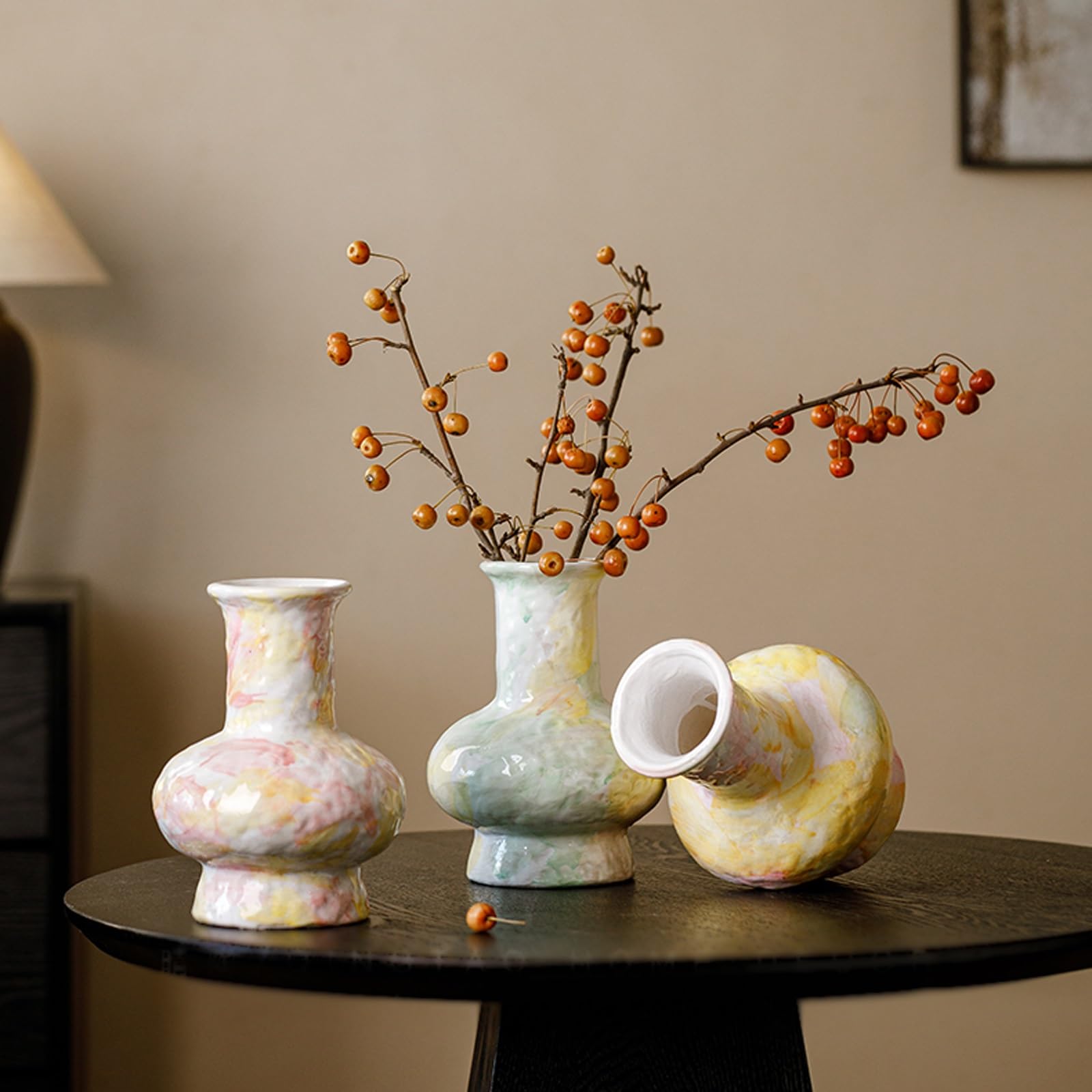 Ceramiczne wazony na kwiaty do domu, salonu, stołu jadalnego, biura, wiejskiego Wystrój domu