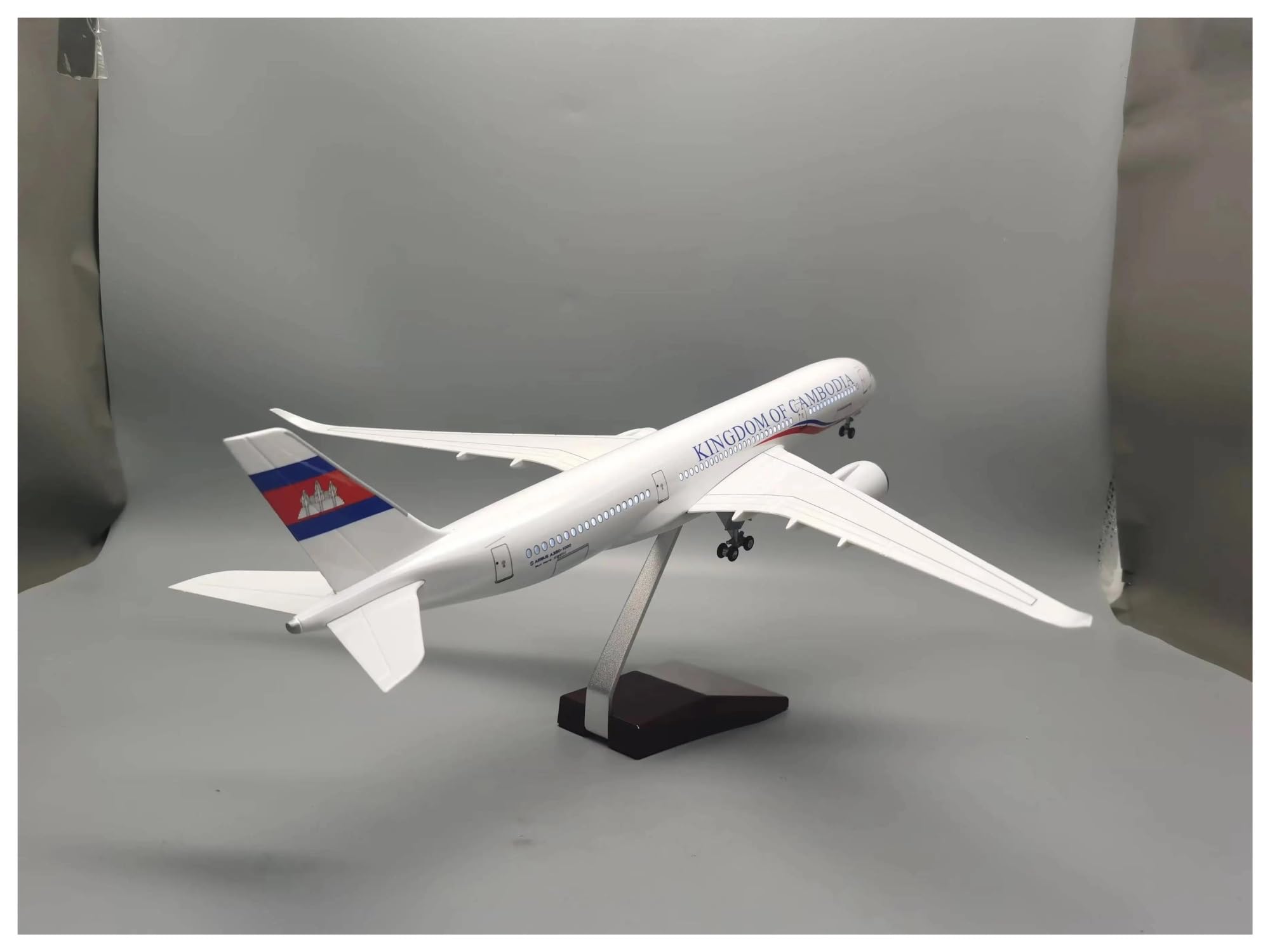 Scala per Aerei in Metallo pressofuso 47 cm per cambogiano per Kit di Costruzione di modellini di Aerei DieCast A350 con aeroplani Leggeri per Decorazioni per Hobby per Raccolta ed Esposizione (Senza