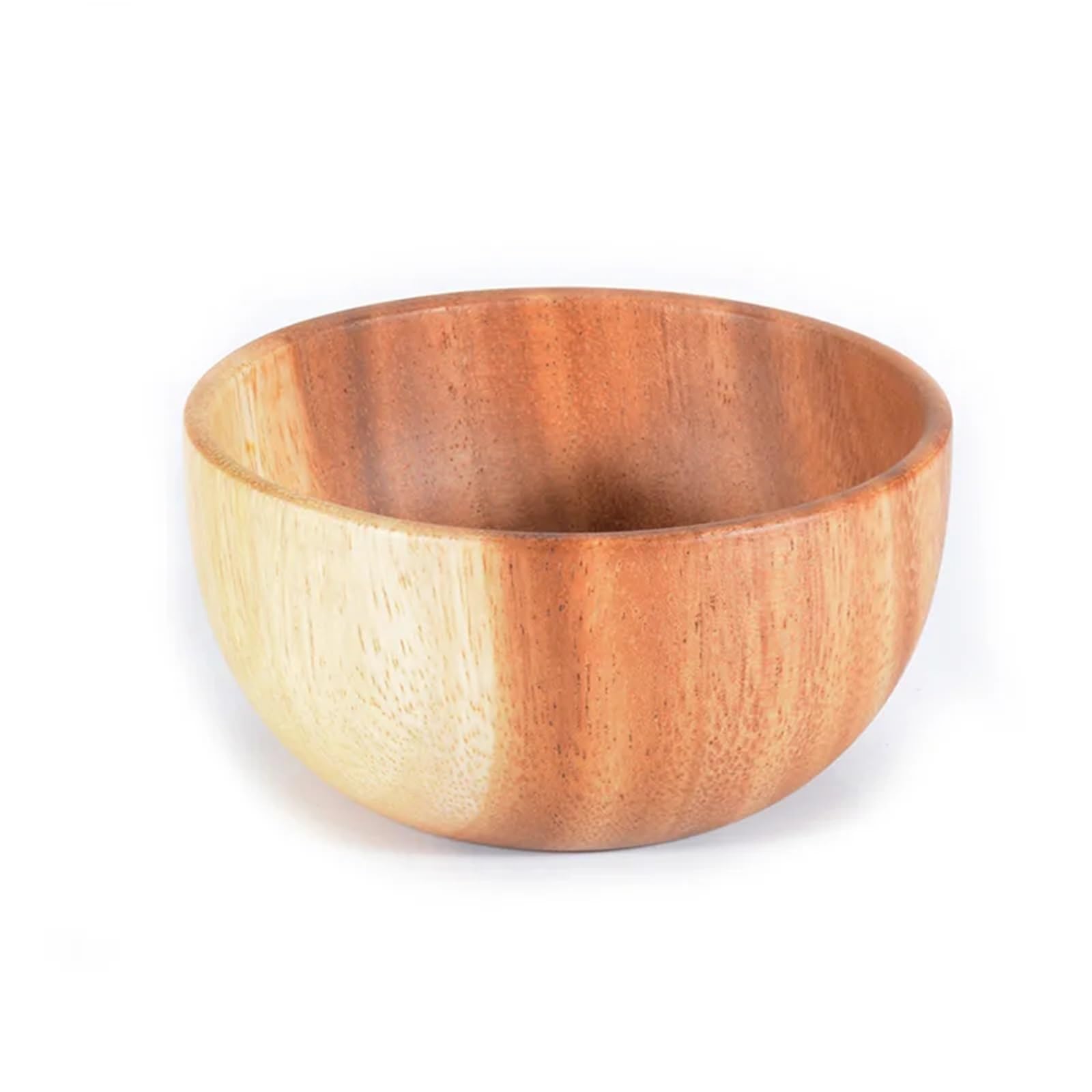Ensaladera Ensaladera de madera hecha a mano, plato redondo grande de madera for ensalada, sopa, comedor, juego de utensilios de cocina de madera Para la cocina Ensaladas Postre Merienda(Caliber 16cm)
