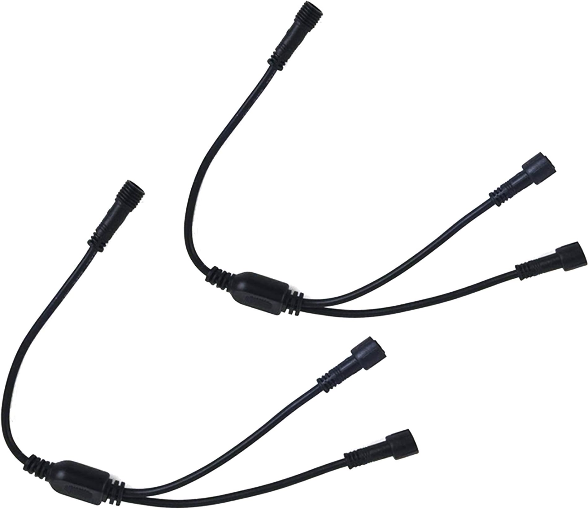 Current Division Cord,with Waterproof Male and Female Connector, Copper Core Wire,Lighting Accessories Fittings for LED InGround/Step Stair/Underwater Swimming Pool Lights,2 Pack
