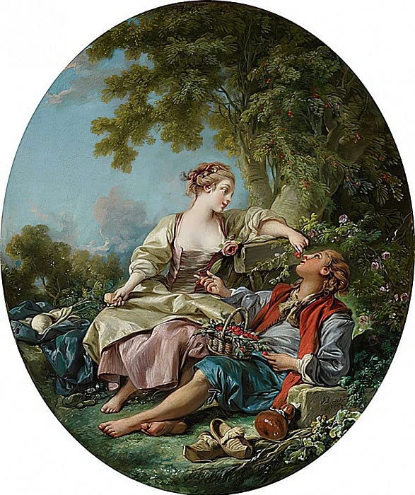 Art mural François Boucher Les chaussures en bois impression sur toile haut de gamme 58x90