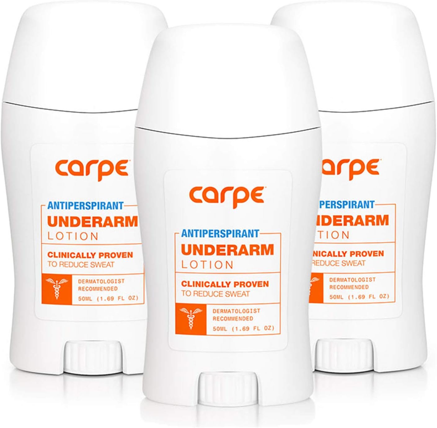 Carpe Underarm Antiperspirant and Deodorant, Clinical strength with all