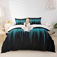 Vista 22 de Juego de funda de edredón de verano con temática de surf marítimo, juego de ropa de cama de 3 piezas para niños, adolescentes, funda de edredón