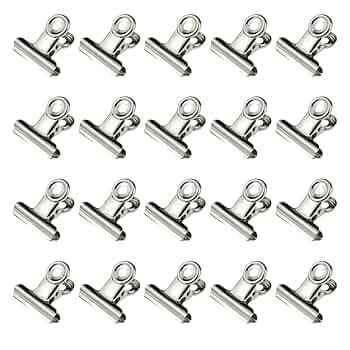 Amazon.com : HAHIYO 1.25inch Silver Bulldog Clips Metal File