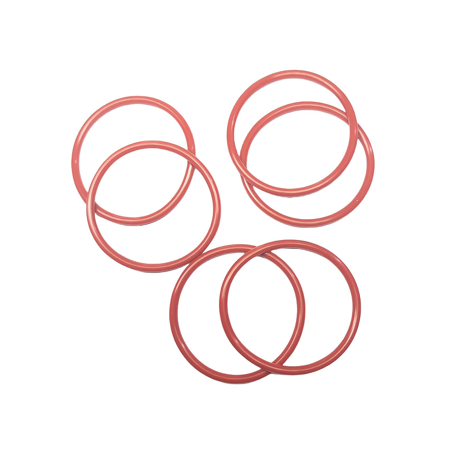 MACHSWON 30 Pcs Silicone O-Rings Gasket Rings Seal Grommets Gasket 180.3mm OD 175mm ID 2.65mm Width Silicone Washer Round Sealing Ring Red - Image 3