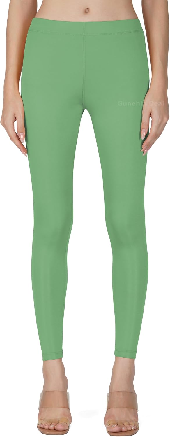 Women’s Shiny Shimmer Leggings – High Stretch Bright Pencil Pants | Fashion Jeggings | Trousers