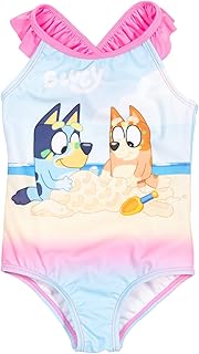 Bluey One Piece Bathing Suit Infant to Big Kid Sizes (18 Months - 10-12)