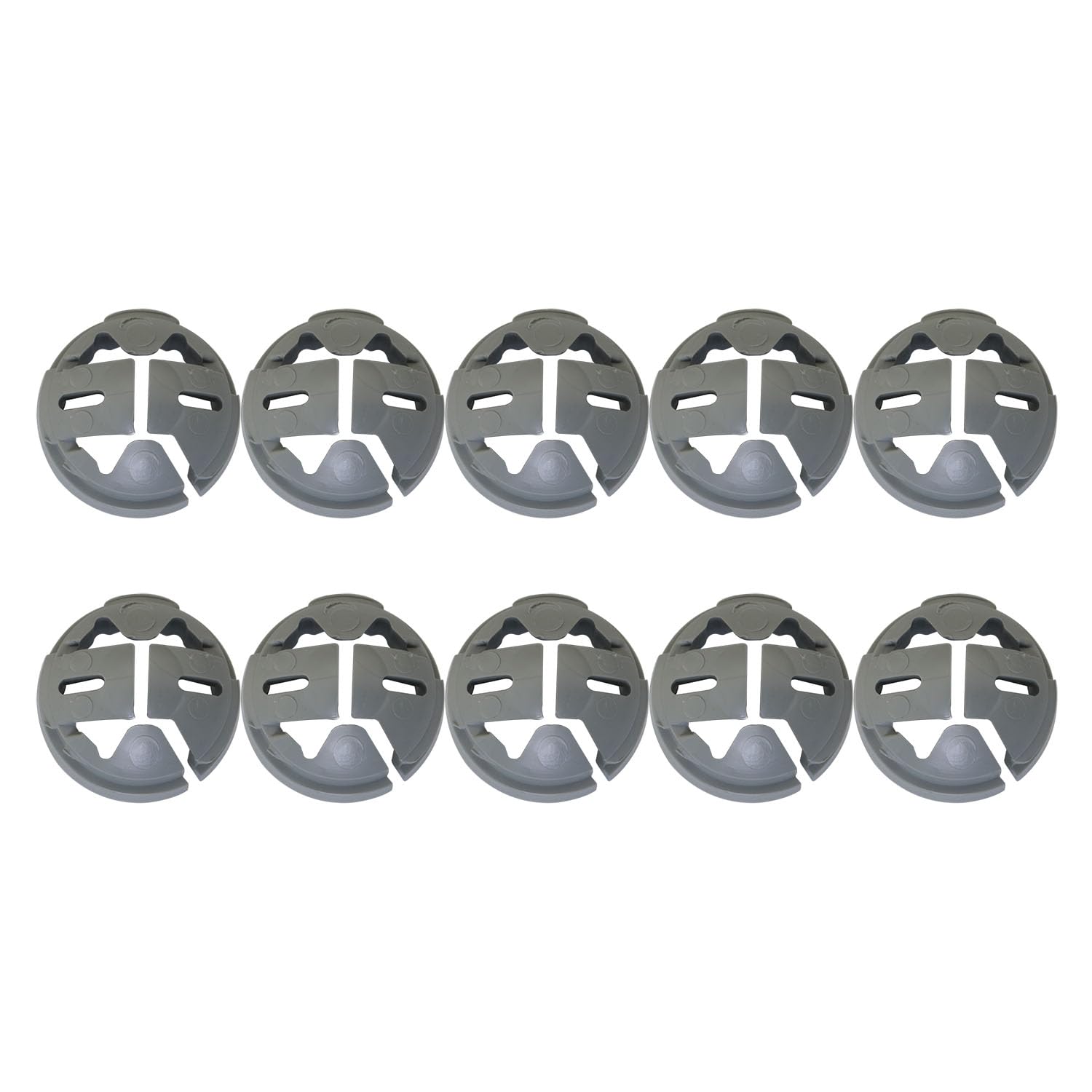 DGBRSM 10pcs Non-Metallic Push Button Insert Cable Connector Fits 1/2 in. Breakout Hole Plastic Cable Connector Electrical Conduit Fittings Breakout Electrical Conduit Nylon Voltage Wire Snap