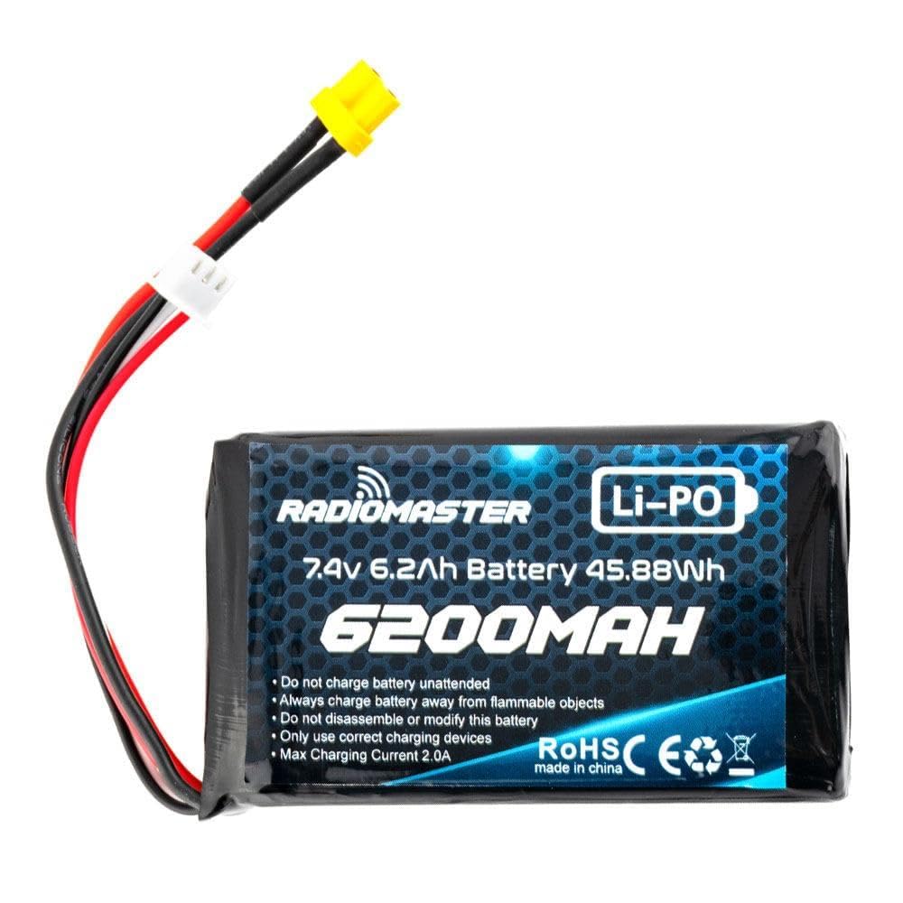 RadioMaster 6200mah 2S 7.4V Battery for RadioMaster TX16S&Boxer Transmitter Remote Control Battery