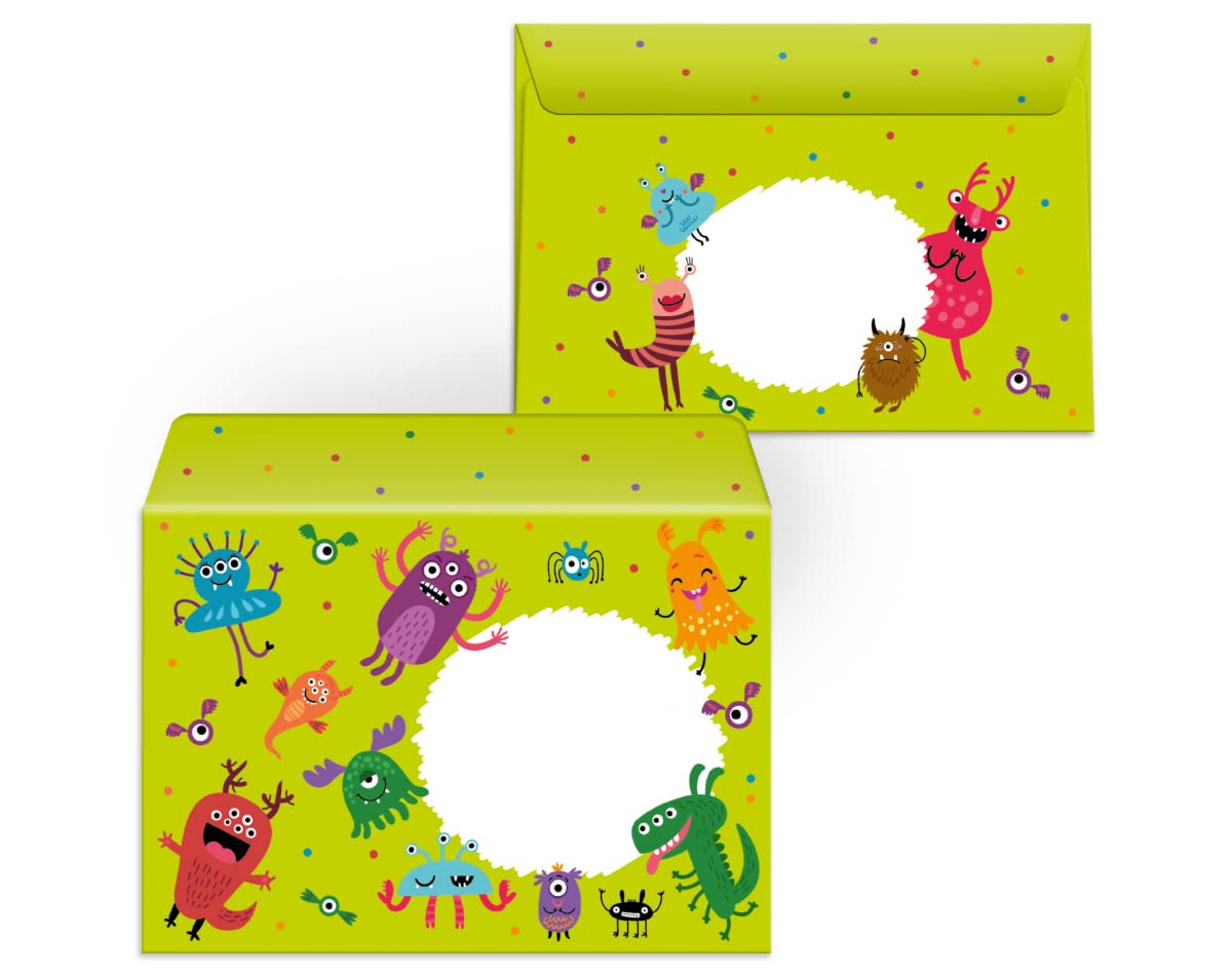 12 Carte Invitation Anniversaire Enfant Avec 12 Enveloppes Et 12