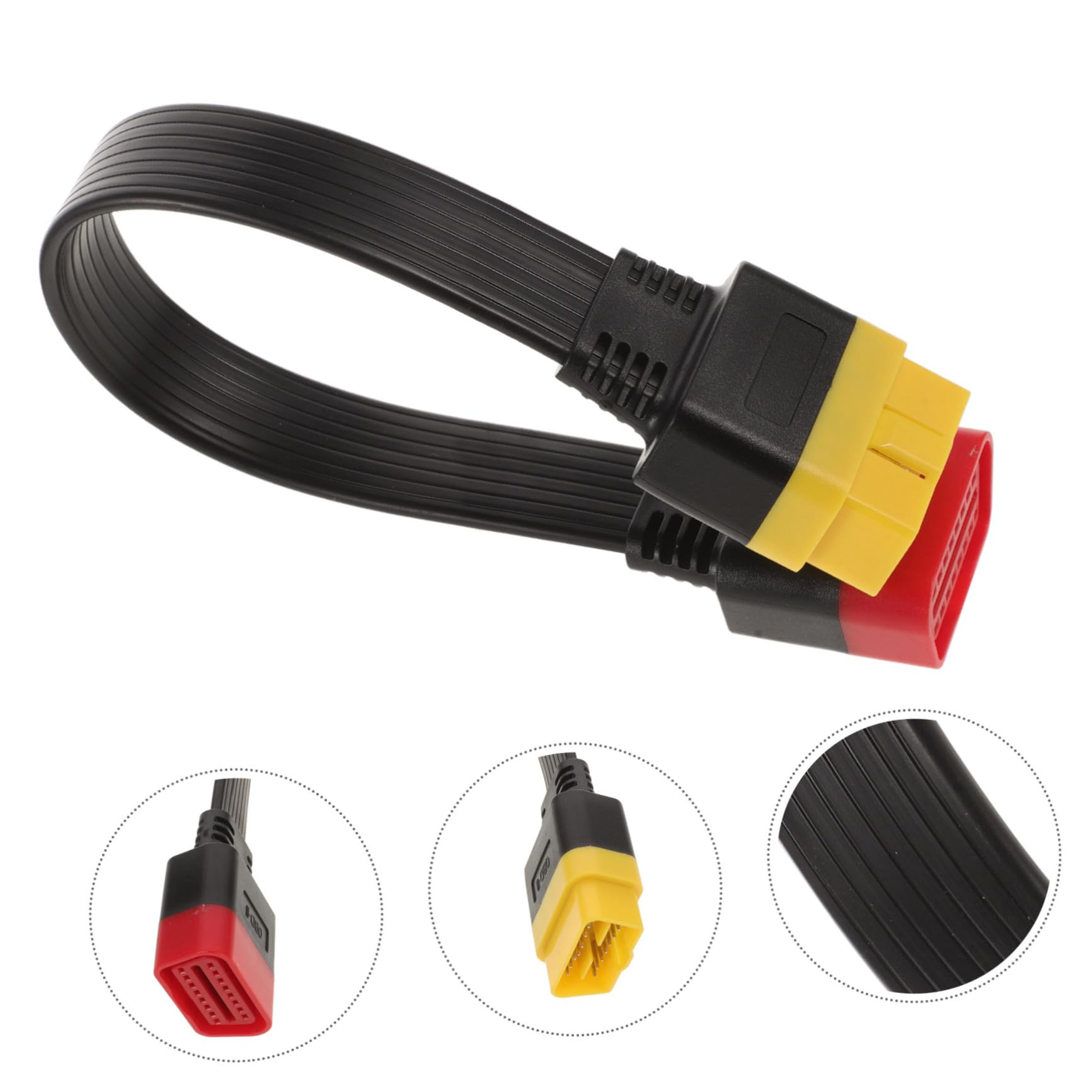 4pièces Câble Extension pour Diagnostic Automobile Connecteur -Femelle Compatible avec Plusieurs Modèles De Véhicules