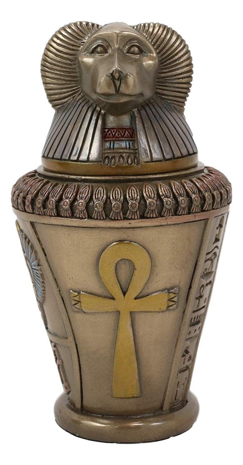 PIÑATAS OLEHome Décor Accents Ancient Egyptian Gods and Deities Hapi Canopic Jar Urn Statue 5.75" H - Home Accents 33-kl1-3939