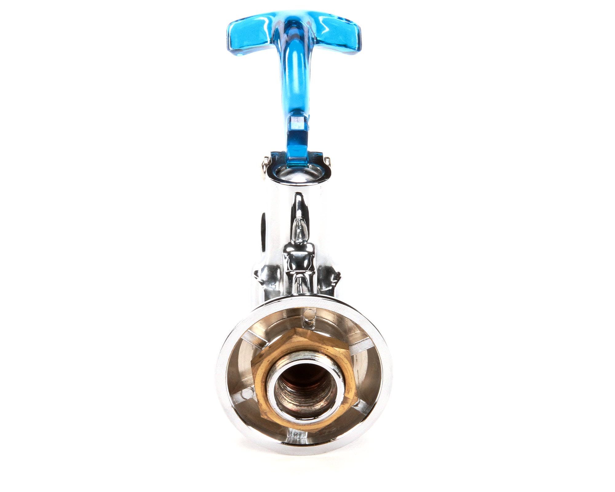 T&S Brass 5GF-W-F Relleno de vidrio para montaje en pared con entrada hembra Npt de 3/8 pulgadas y brida ajustable