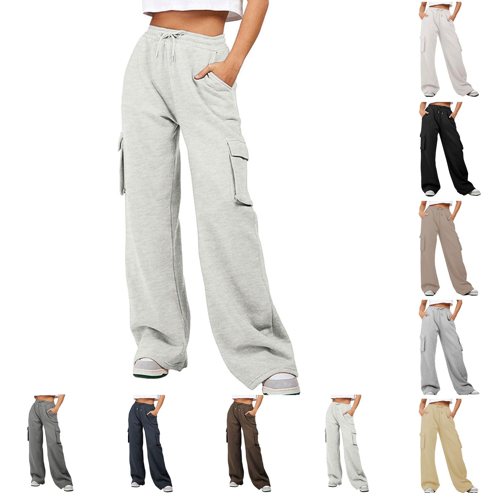 Pantaloni da jogging da donna, caldi e invernali, pantaloni sportivi a