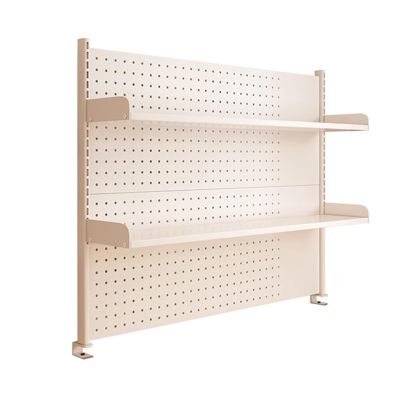 Genérico Paneles organizadores de Pared con Tablero Perforado. Estantería de Escritorio Ajustable de Acero al Carbono con Tablero Perforado, estantería Auxiliar para Dormitorio con Clip para Oficina